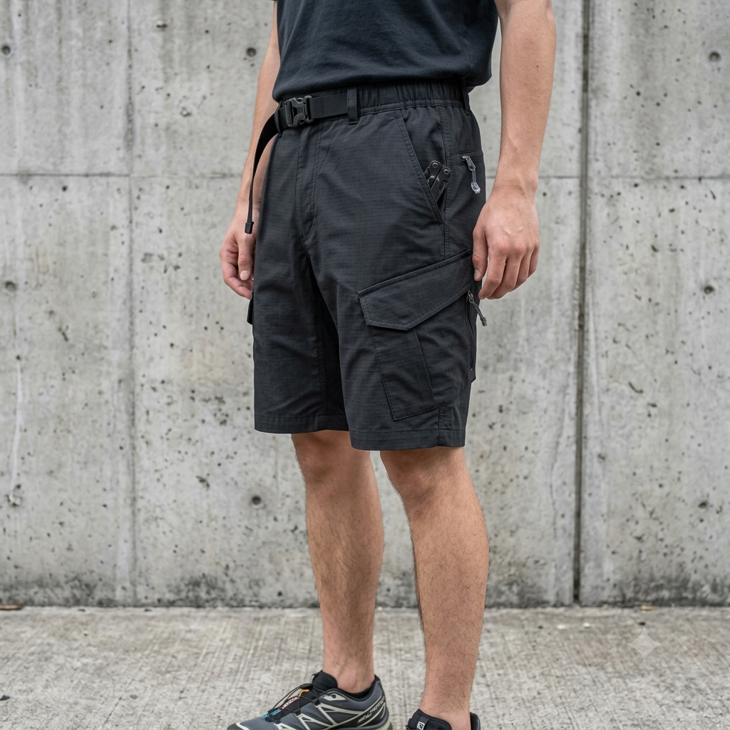 Short Cargo Urbano Estilo Militar