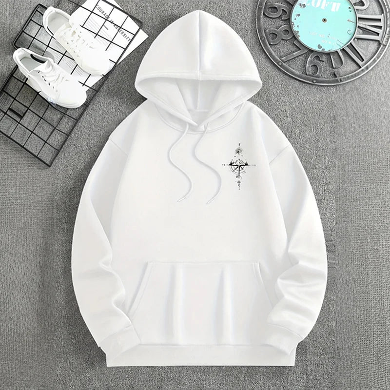 Sudadera Hoodie Brújula Vintage
