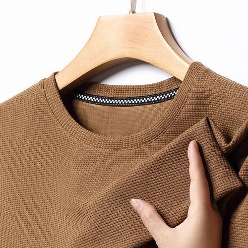 Camiseta Waffle Cuello Redondo