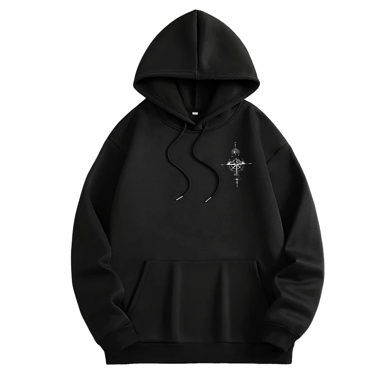 Sudadera Hoodie Brújula Vintage