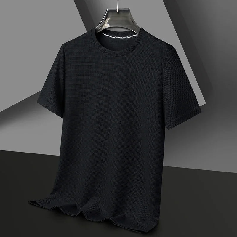 Camiseta Waffle Cuello Redondo