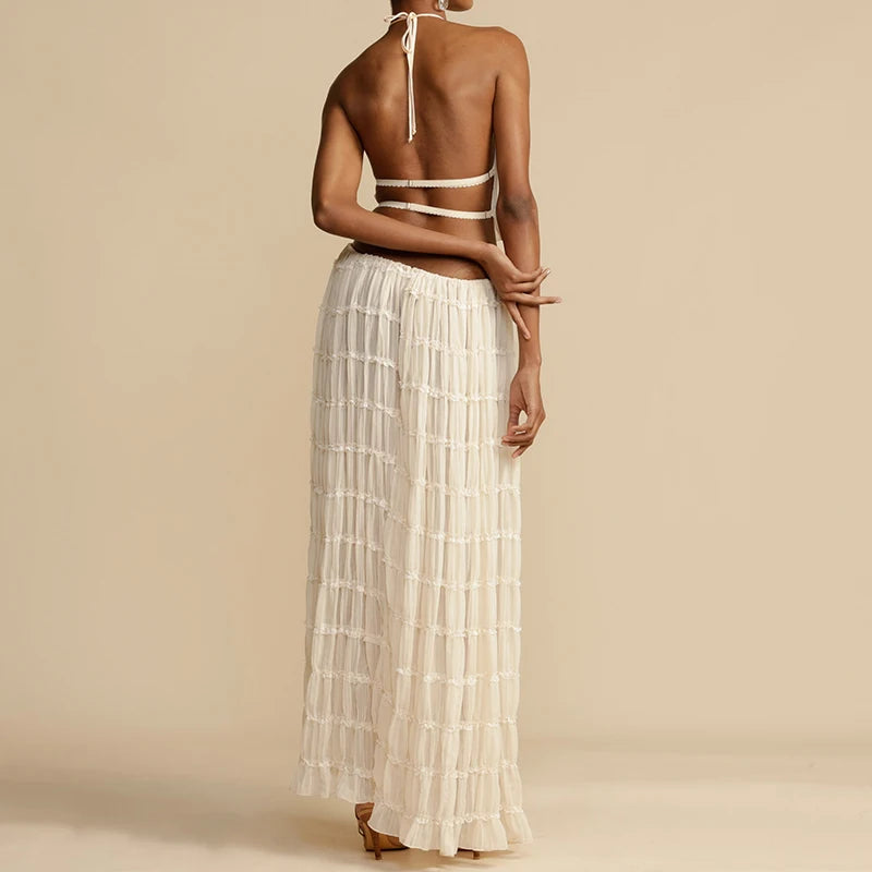 The Aura Ruched Skirt Set
